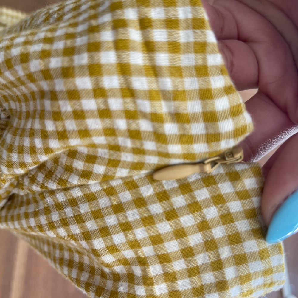 Tularosa gold/yellow gingham skort - Picture 3 of 4